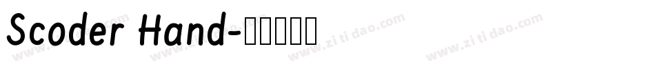 Scoder Hand字体转换